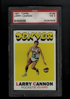 1971 Topps #196 Larry Cannon PSA 3 VG    DENVER ROCKETS